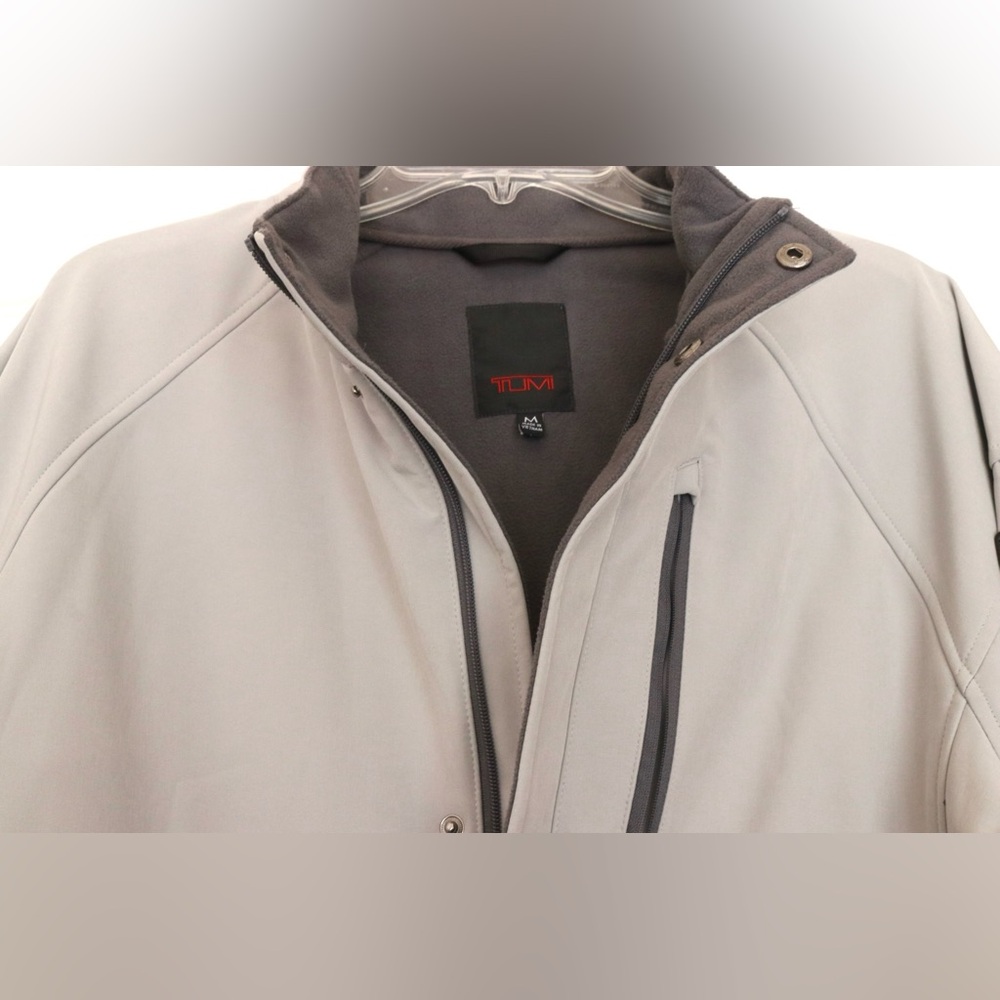 TUMI Softshell Jacket Mens Medium Micro Fleece Li… - image 3